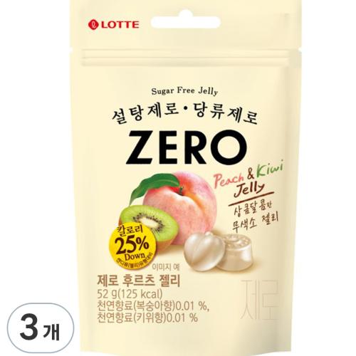 Zero Fruit Jelly, 52g, 3ea