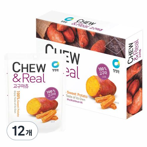 Cheongjeongwon Chew&amp;Real Sweet Potato Chew, 60g, 12ea