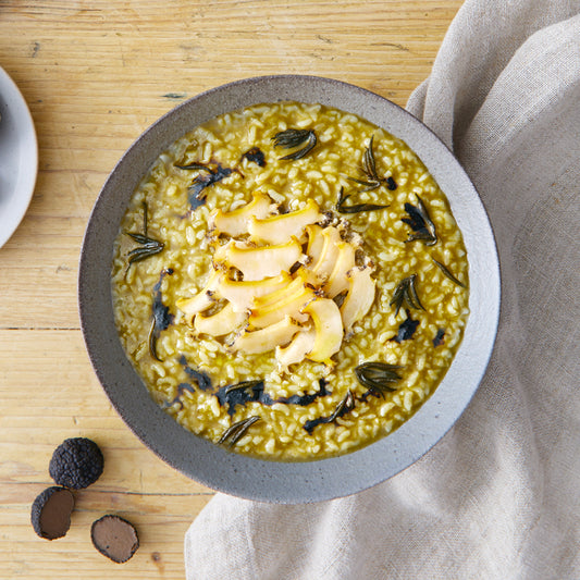 Truffle abalone porridge