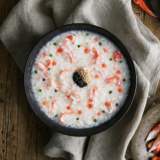 Porridge with red crab