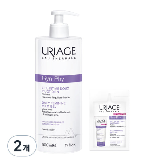 URIAGE Derma Daily Feminine Mild Gel Feminine Cleanser, 500ml, 2ea