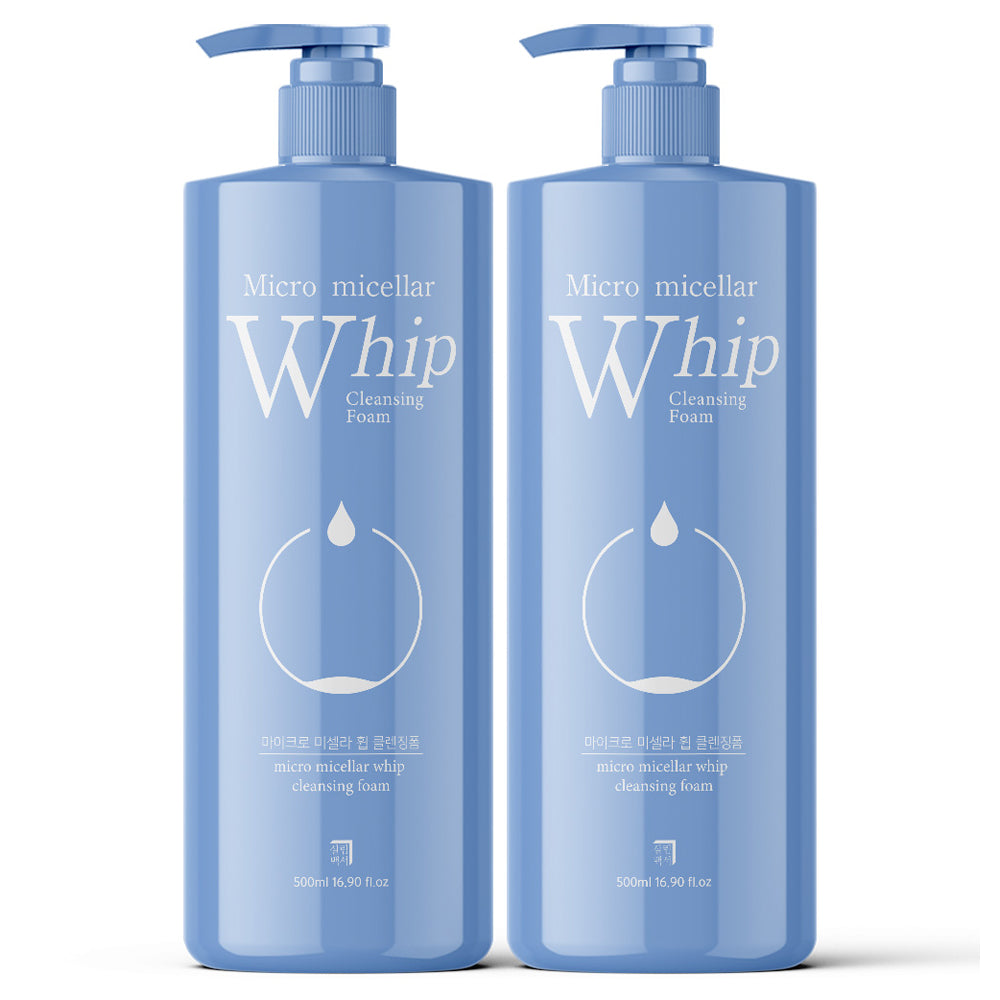 Salim Baekseo Micro Micellar Whip Cleansing Foam, 500ml, 2ea